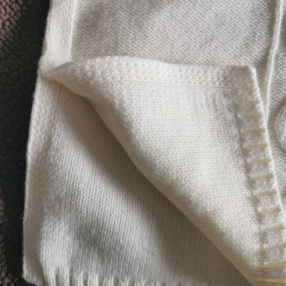 Gap Kids Faux Fur Trim Cable Knit Poncho xs 4-5y - Picture 7 of 9